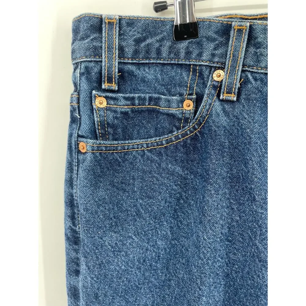 VNTG (10/00) Levi’s 517 Jeans Men’s 36x29 Boot Cut Dark Wash Made In USA Y2K